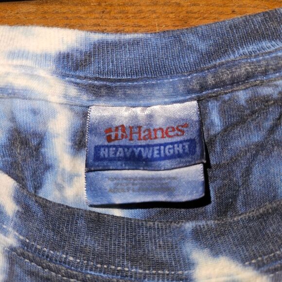 Hanes Brand: WILDCAT Red White Blue Tie Dye Shirt Mens XL/XXL Shirt - Picture 5 of 8